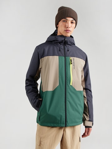 QUIKSILVER Sportjas 'DAWSON' in Groen: voorkant