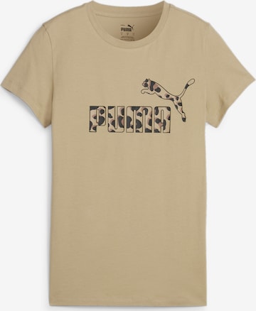 PUMA Performance Shirt 'Ess+' in Beige: front