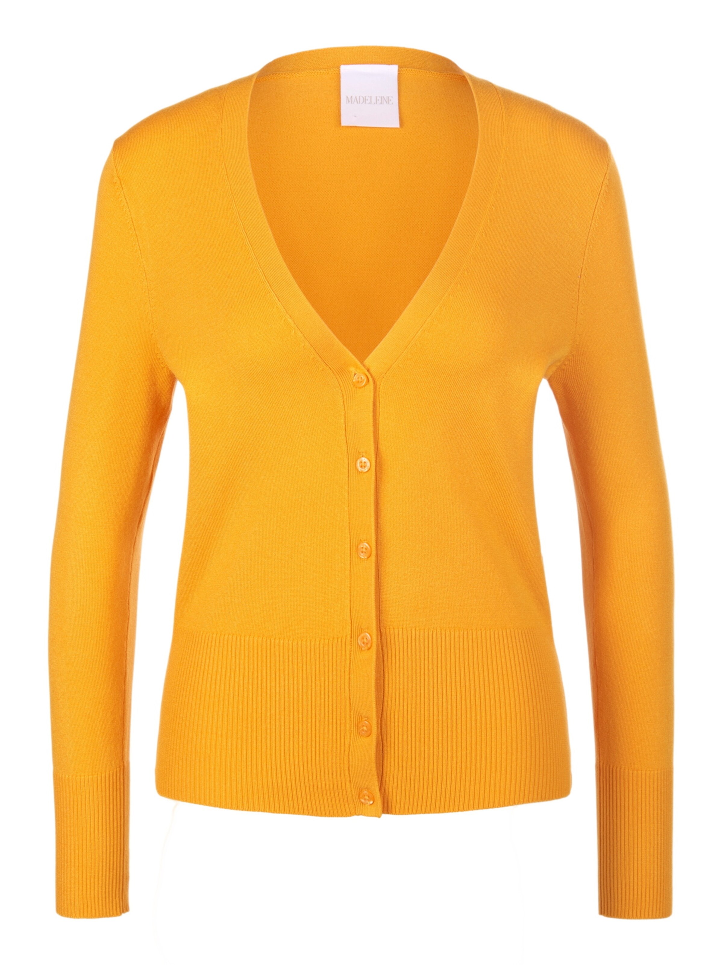 Cardigan MADELEINE en orange : devant