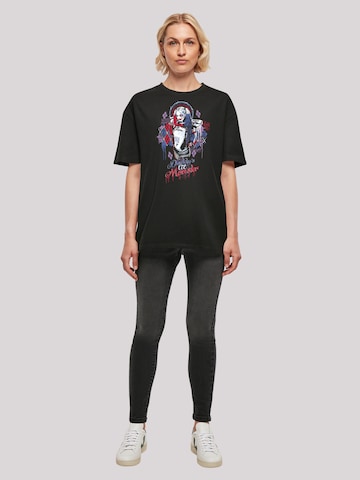 T-shirt oversize 'Harley Quinn Daddy's Lil Monster' F4NT4STIC en noir