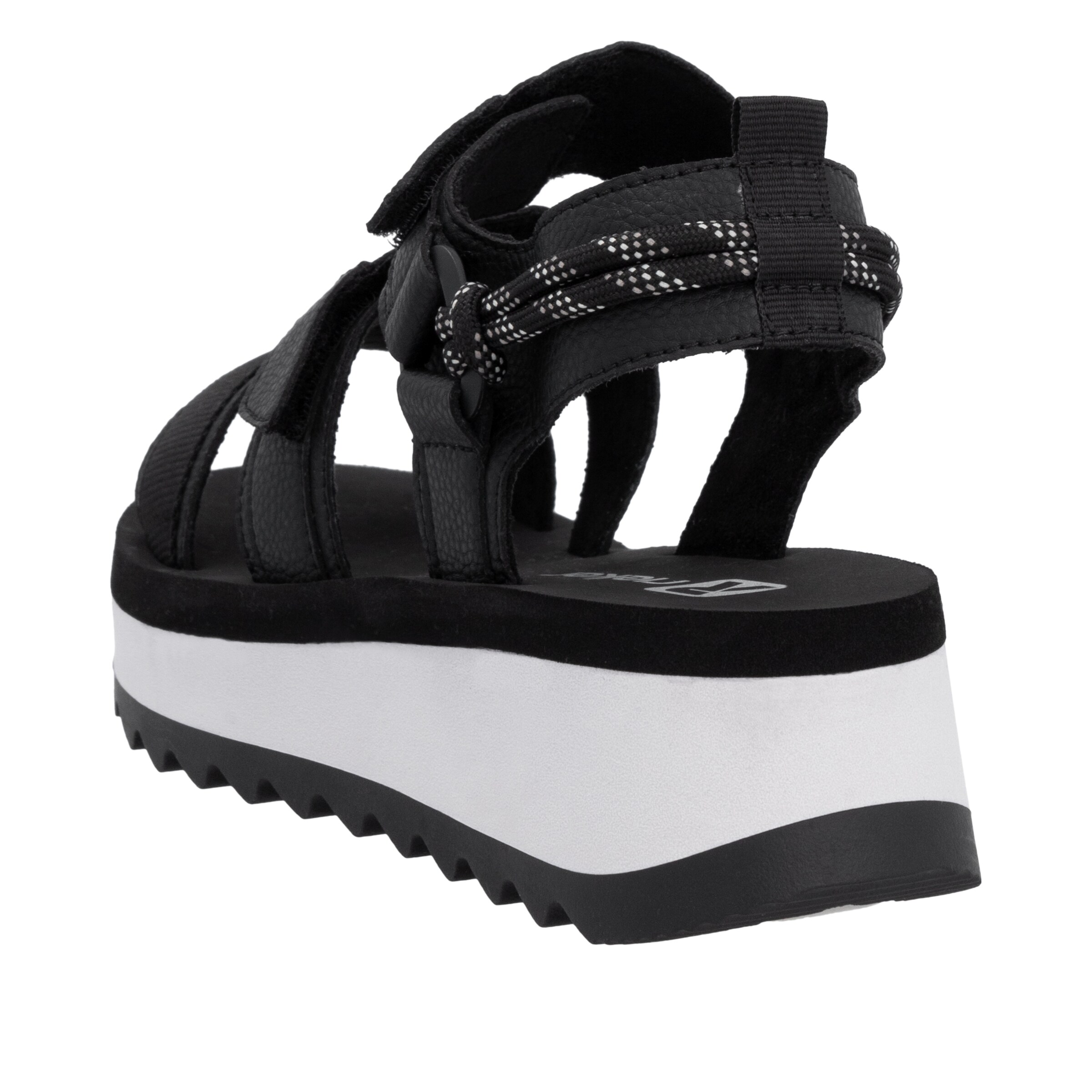 Rieker Sport Strap Sandals in Black