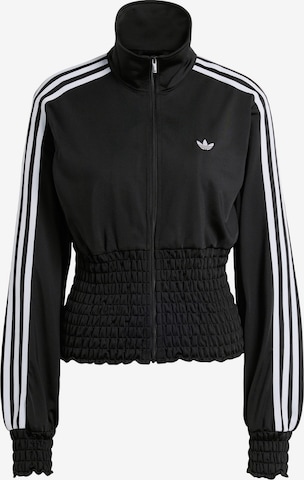 ADIDAS ORIGINALS Sweat jacket 'Firebird' in Black: front