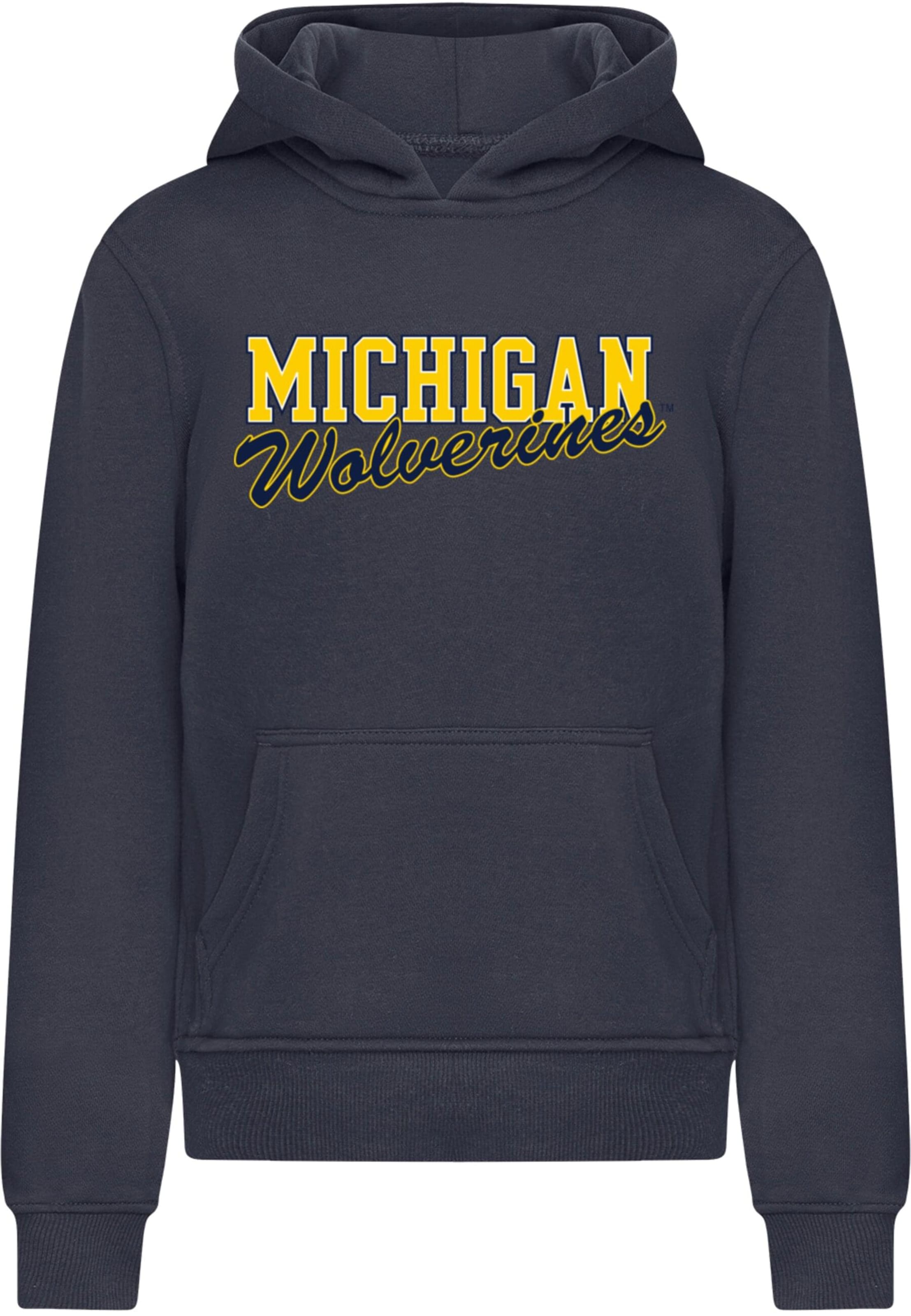 Merchcode Sweatshirt 'Michigan Wolverines' in Blau: Vorderseite