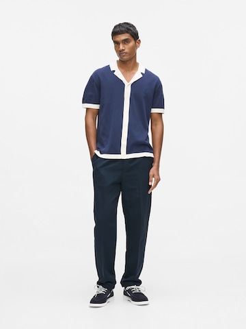 Karl Lagerfeld Regular Trousers with creases in Blue