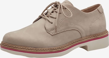 Chaussure à lacets TAMARIS en beige : devant