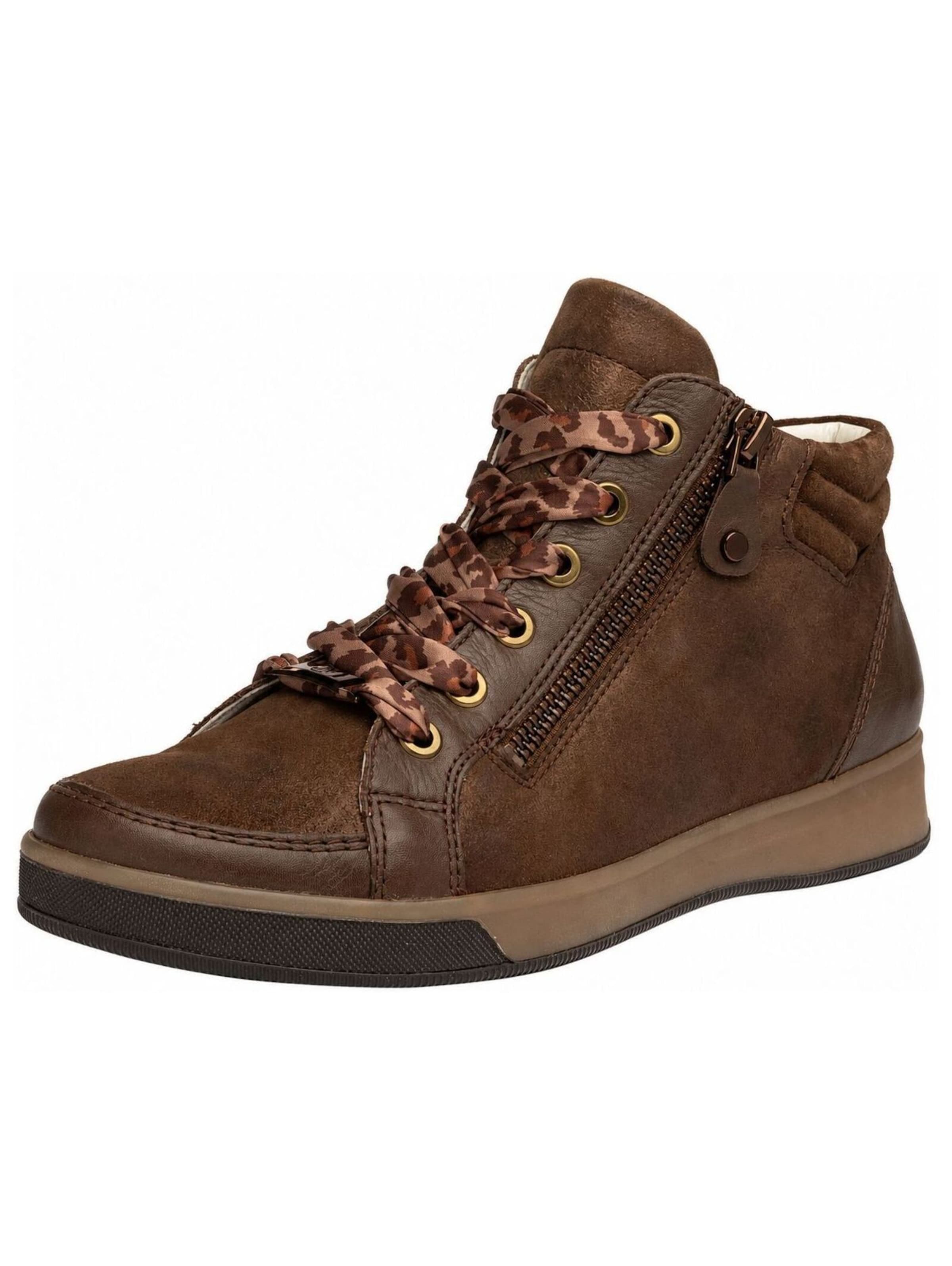 Sneaker alta di ARA in marrone: frontale