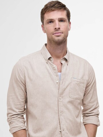 Barbour Regular fit Button Up Shirt in Beige