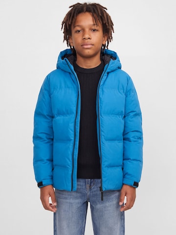 Jack & Jones Junior Winter Jacket 'JJSage' in Blue: front