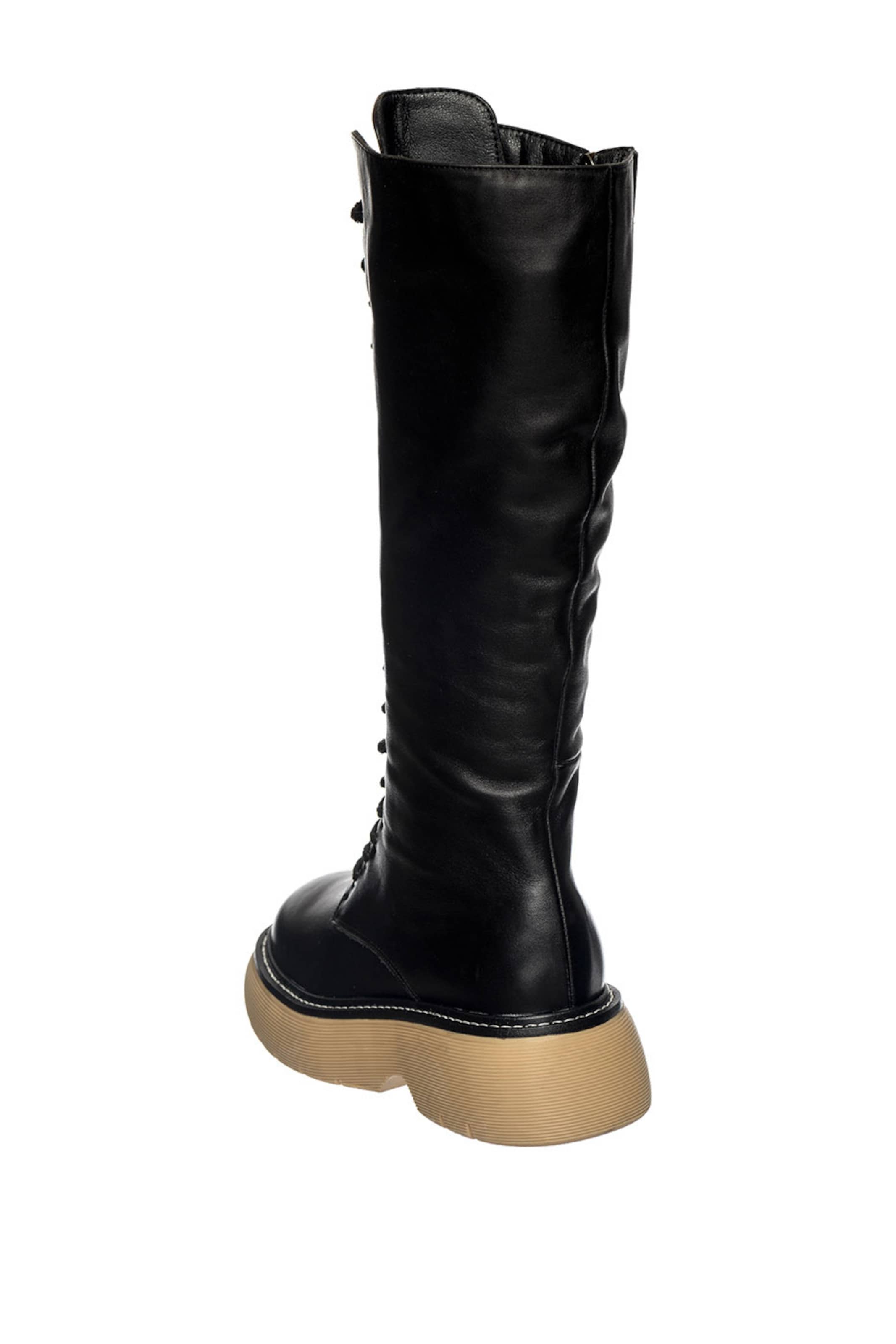 CESARE GASPARI Schnürstiefel in Schwarz