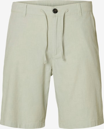 SELECTED Παντελόνι τσίνο 'SLHBRODY' σε πράσινο: μπροστά