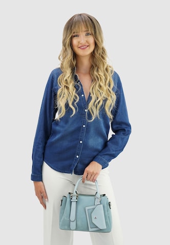 HARPA Handtas 'SELUNE' in Blauw: voorkant