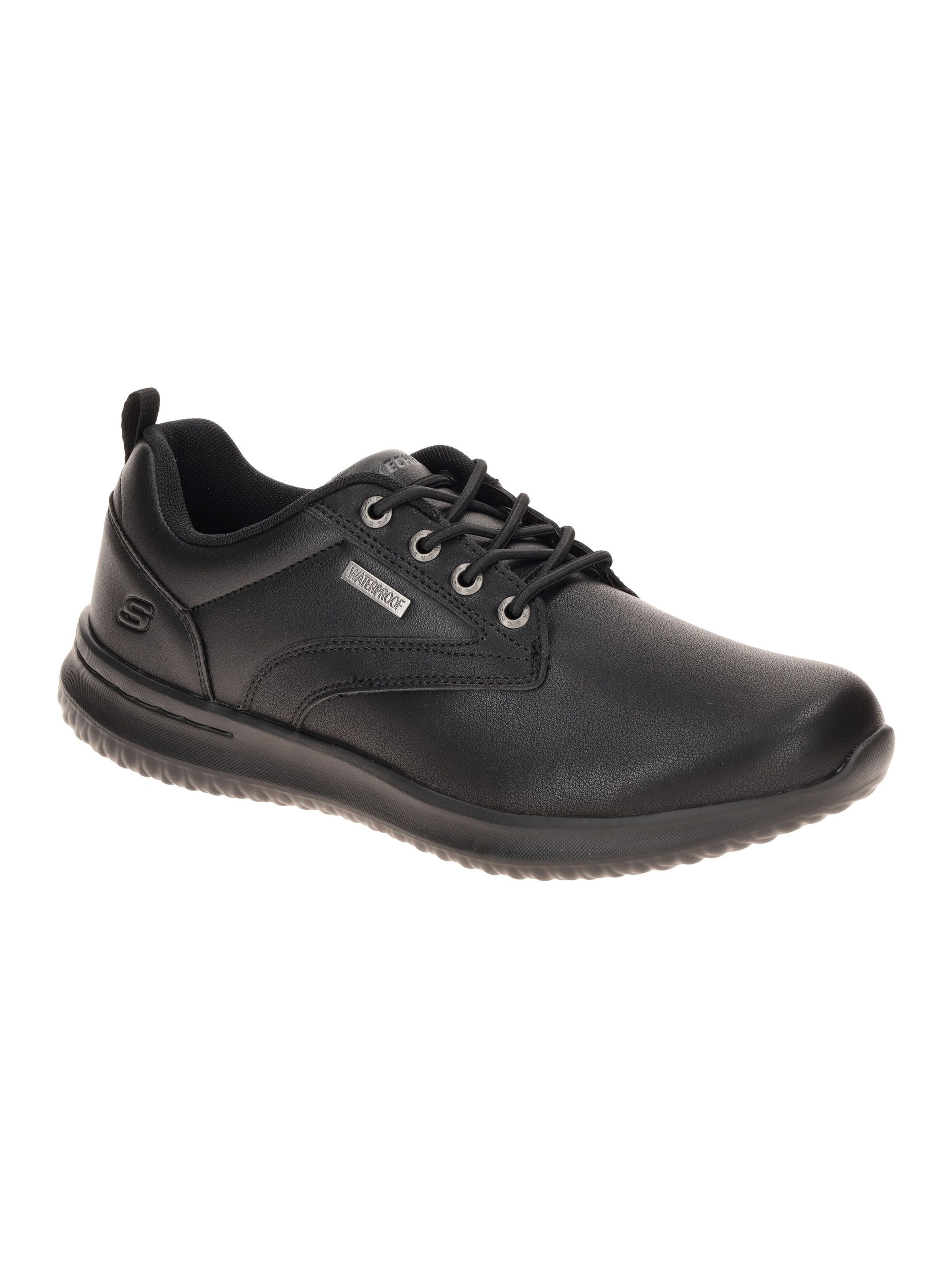 SKECHERS Sneaker low 'Skechers Delson Schuhe schwarz Waterproof 65693'‌‌‌‌‌‌‌‌ in Schwarz: Vorderseite