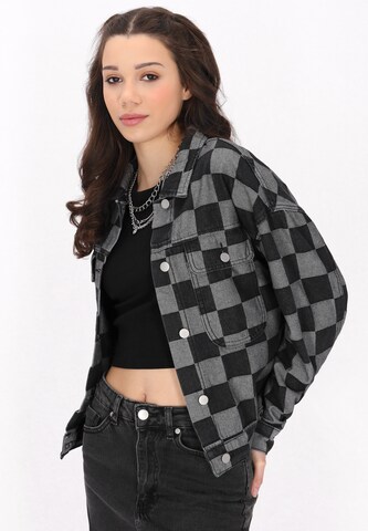 myMo ROCKS Between-season jacket 'Rock' in Black: front