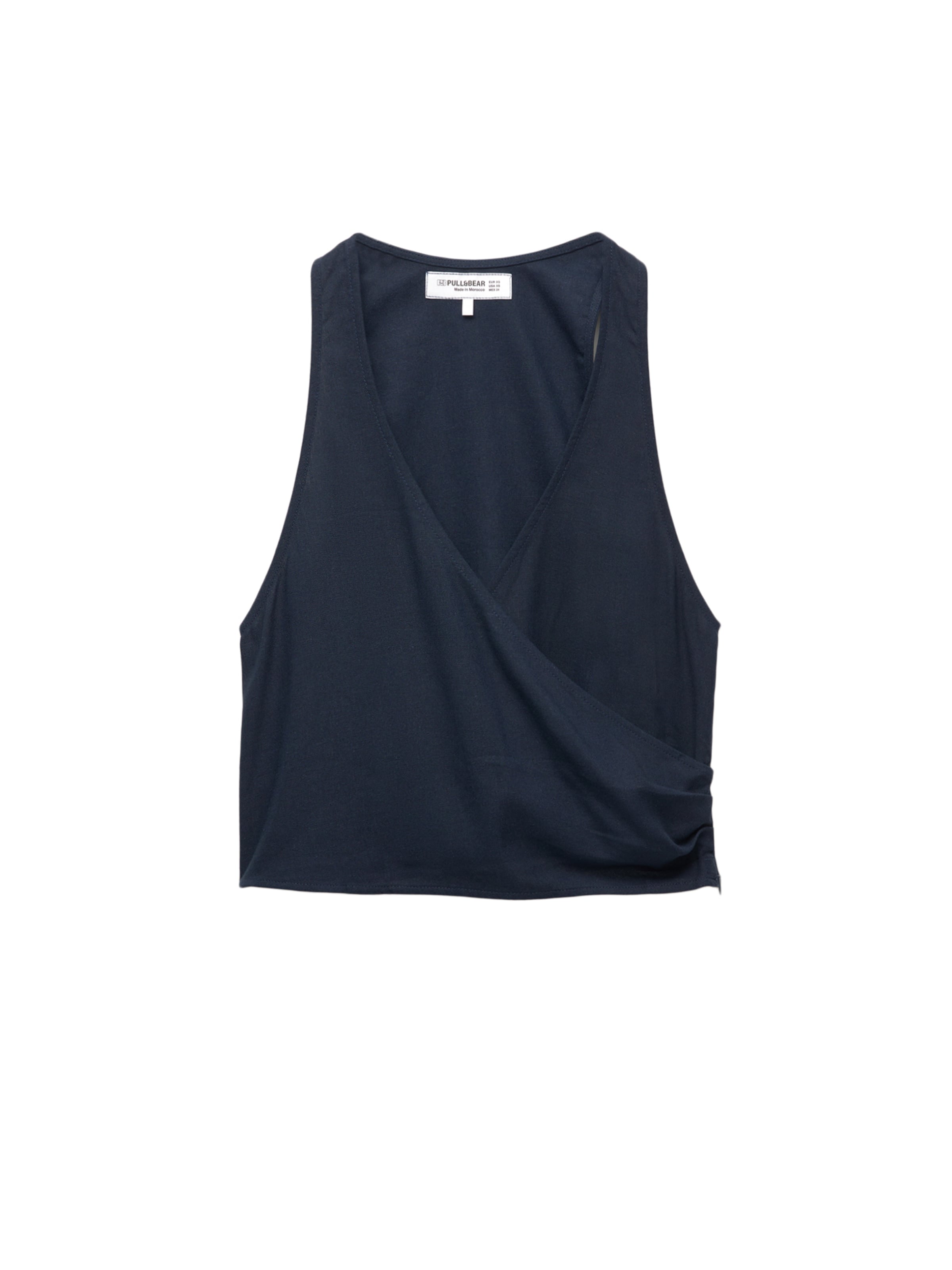 Pull&Bear Top – modrá: přední strana