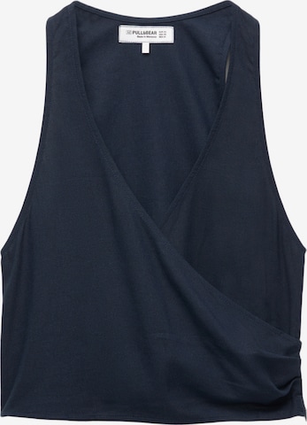 Pull&BearTop - plava boja: prednji dio