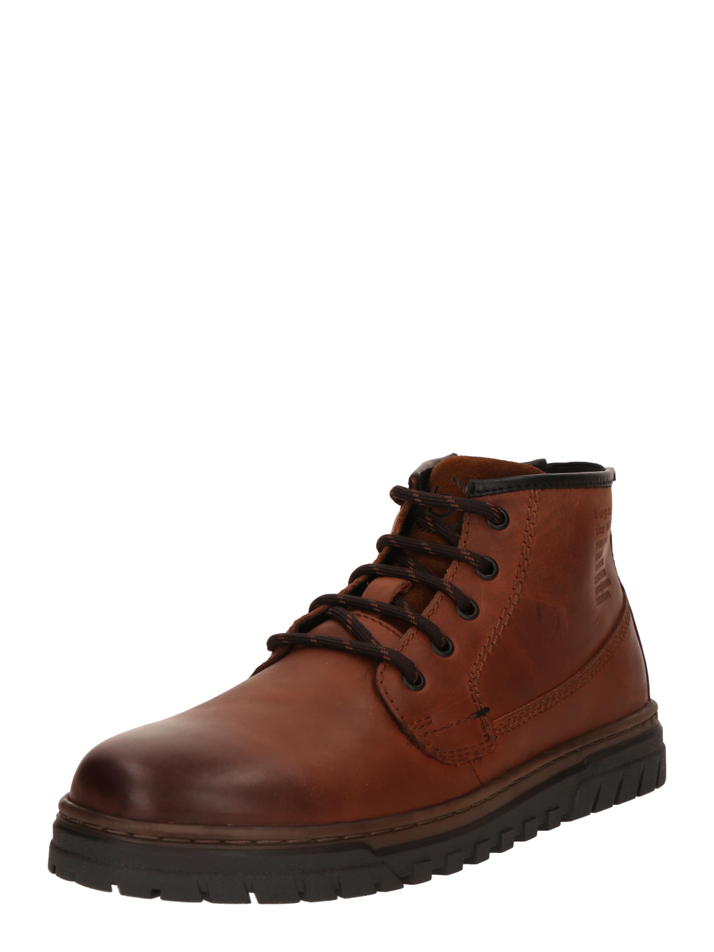 Bottines à lacets bugatti en marron : devant