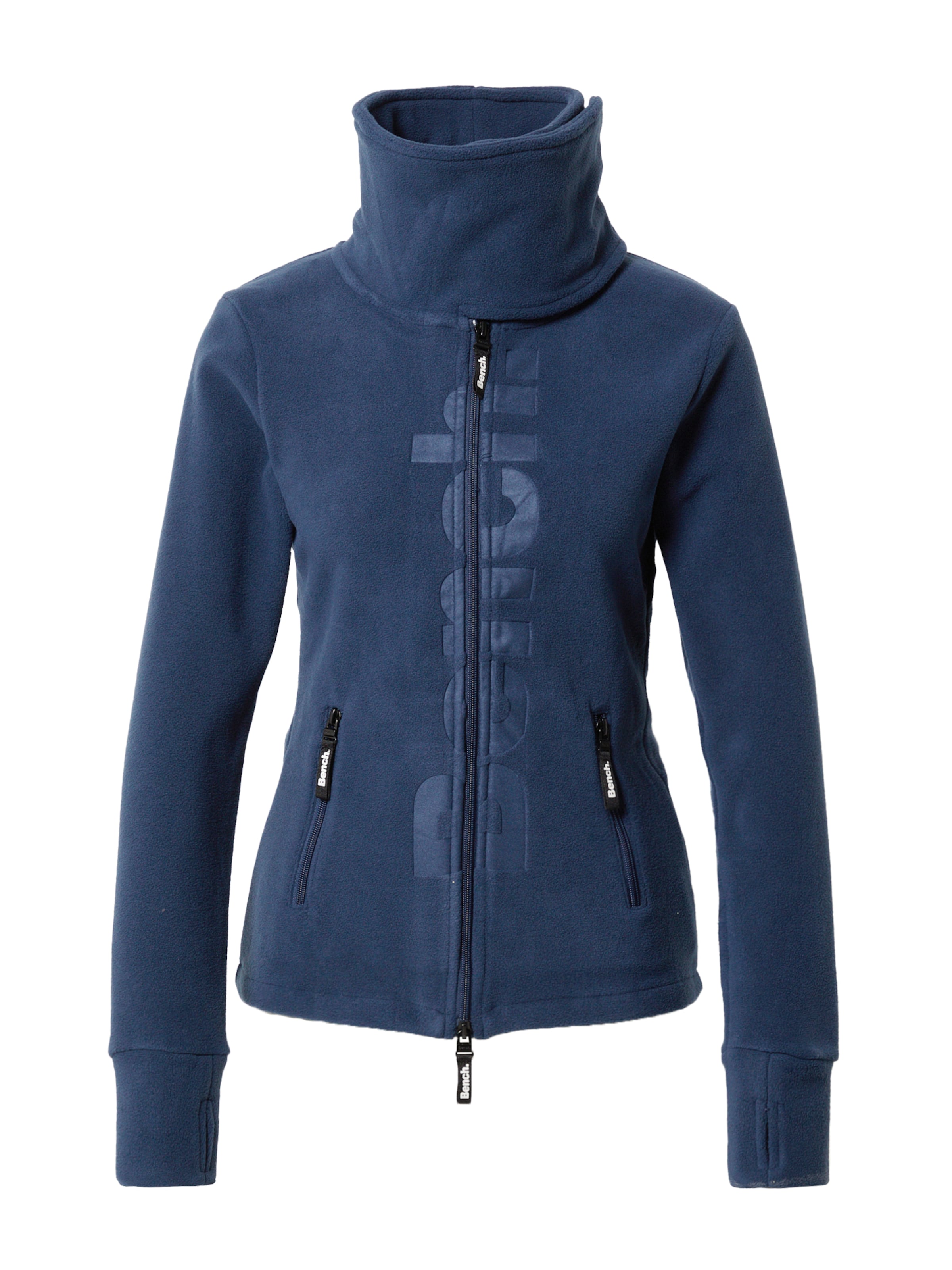 BENCH Fleecejacke 'Finish' in Blau: Vorderseite