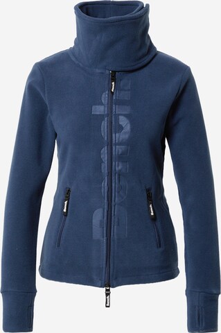 BENCH Fleece Jacket 'Finish' in Blue: front
