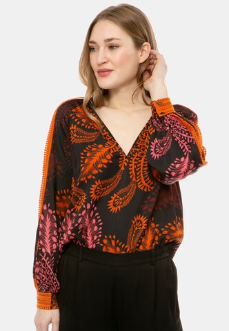 IVI collection Druckbluse 'Wild Herbs' in Orange