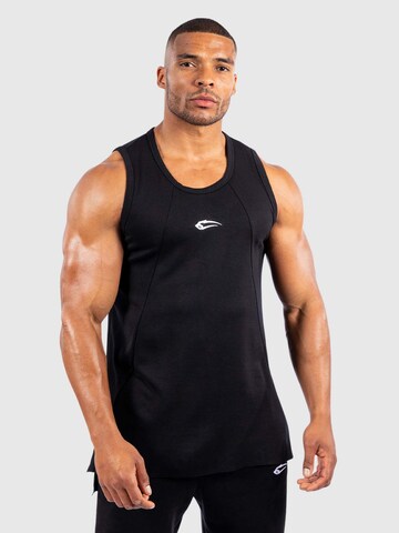 Smilodox Performance Shirt 'Wide' in Black: front
