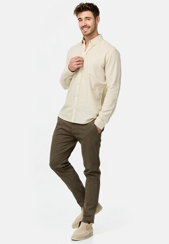 Coupe regular Chemise 'Brayden' INDICODE JEANS en beige