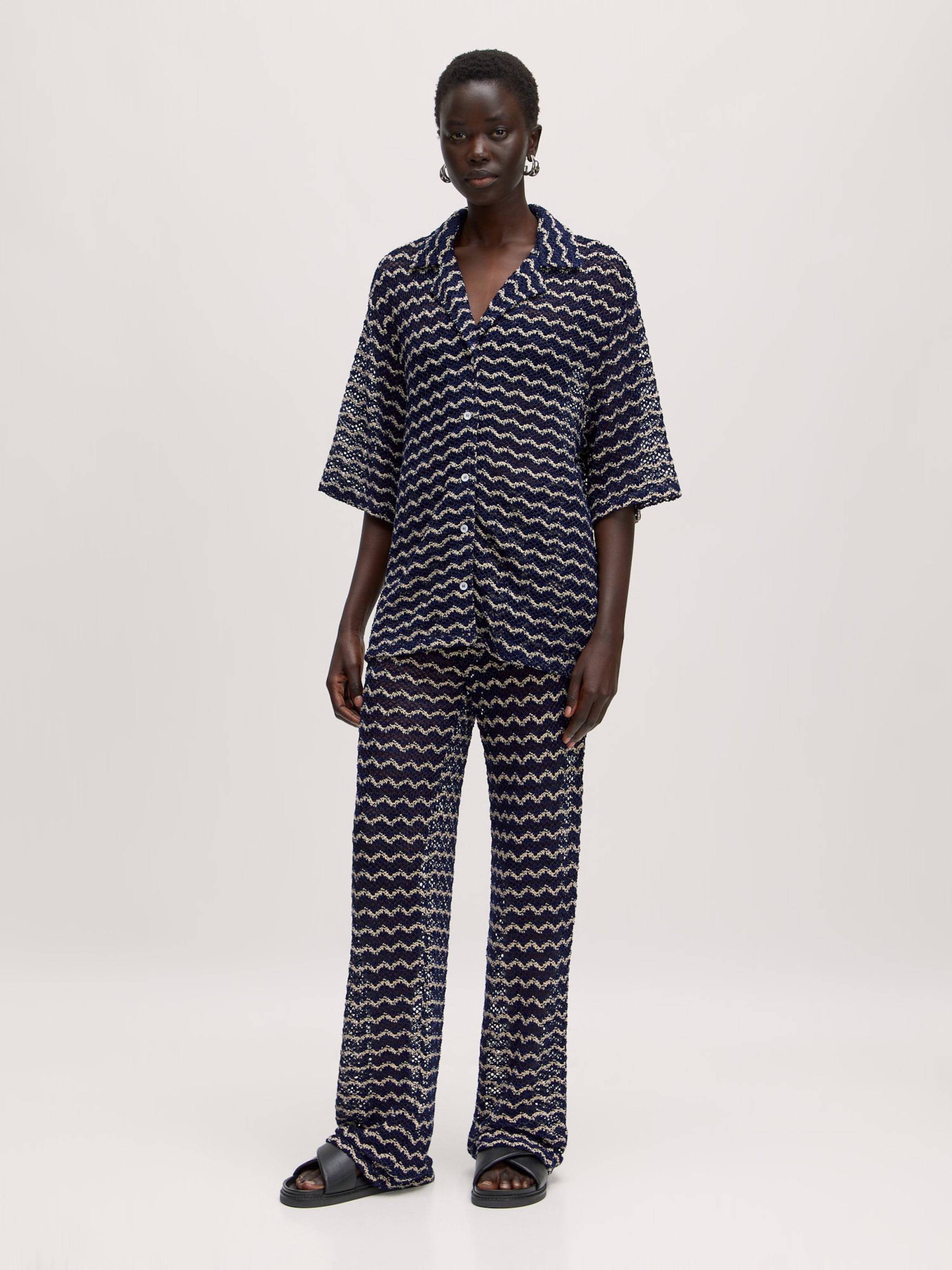 EDITED Producten Shirt 'Kersten' Marine