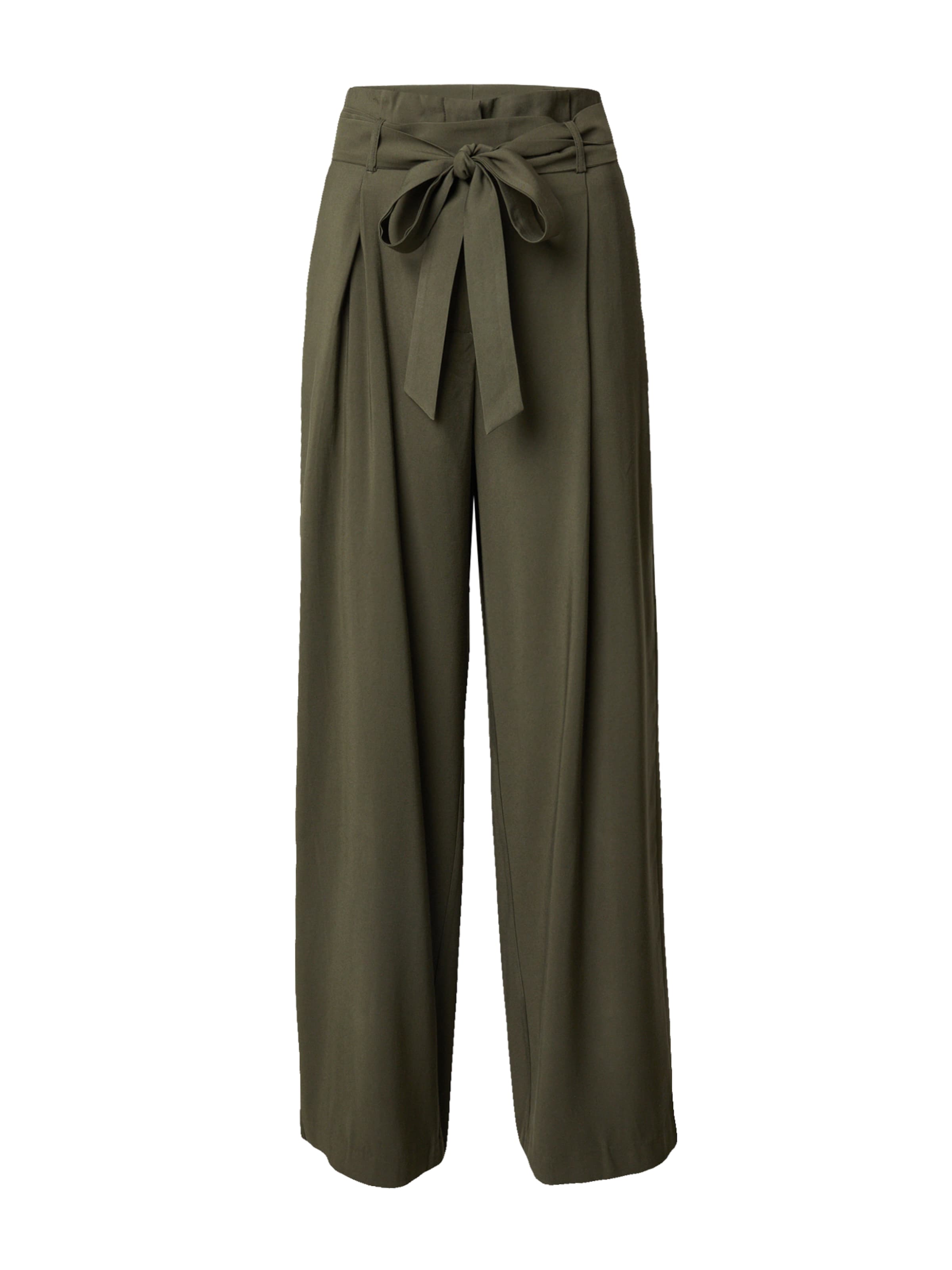 ABOUT YOU Wide leg Trousers in Green: front