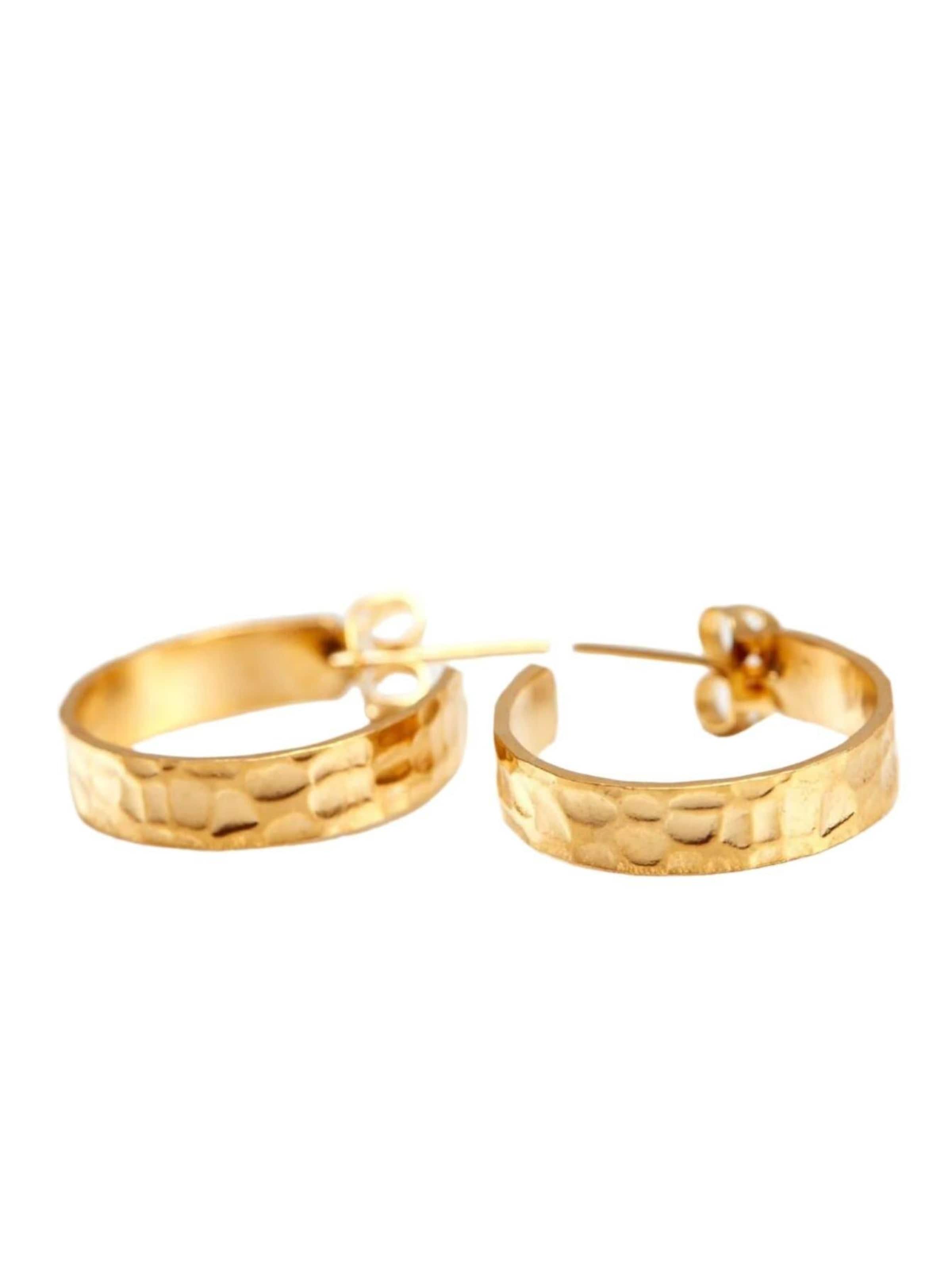 Boucles d'oreilles 'The Cirque' Les Reines en or : devant