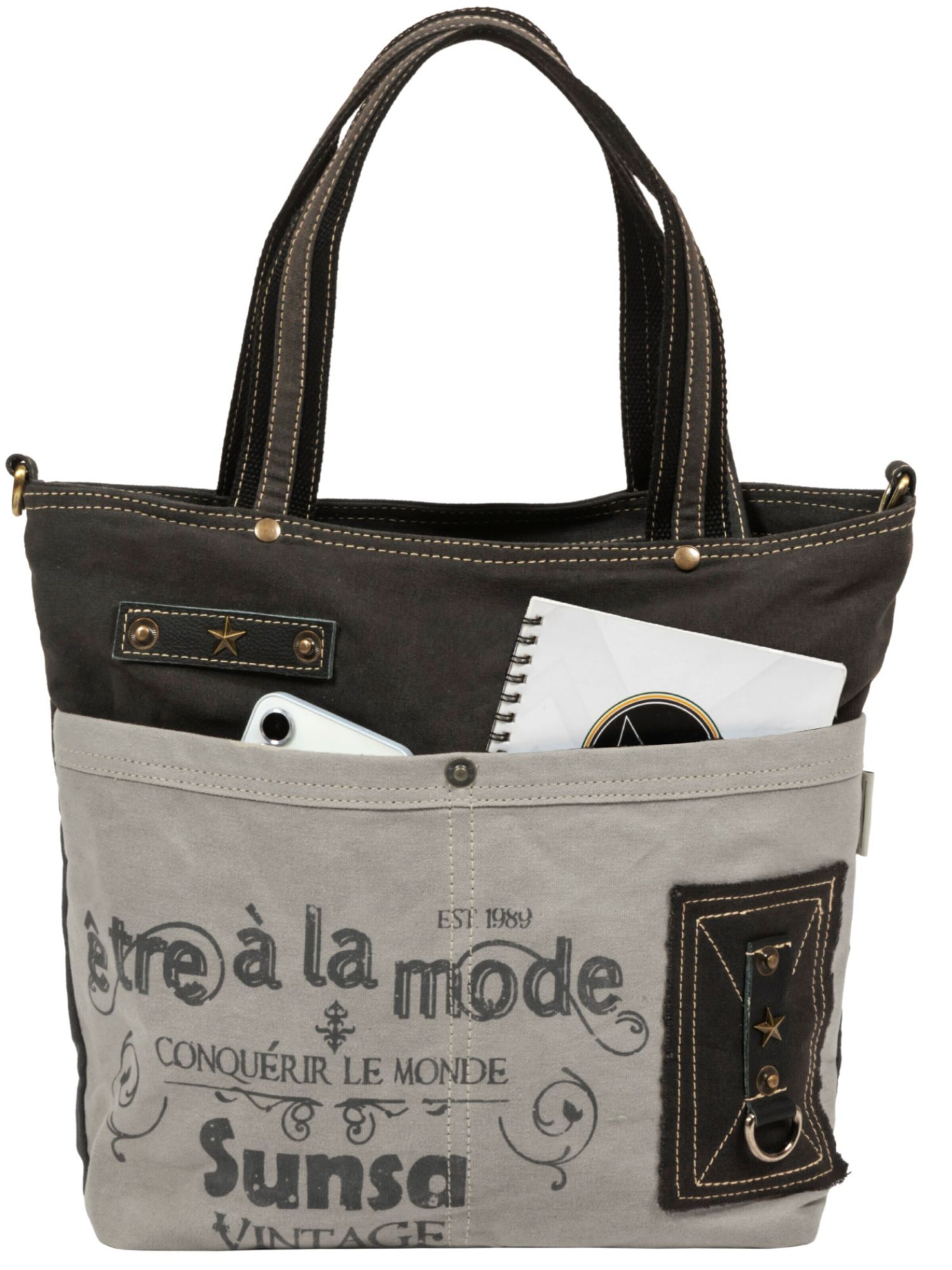 Sunsa Handbag 'Sunsa' in Grey