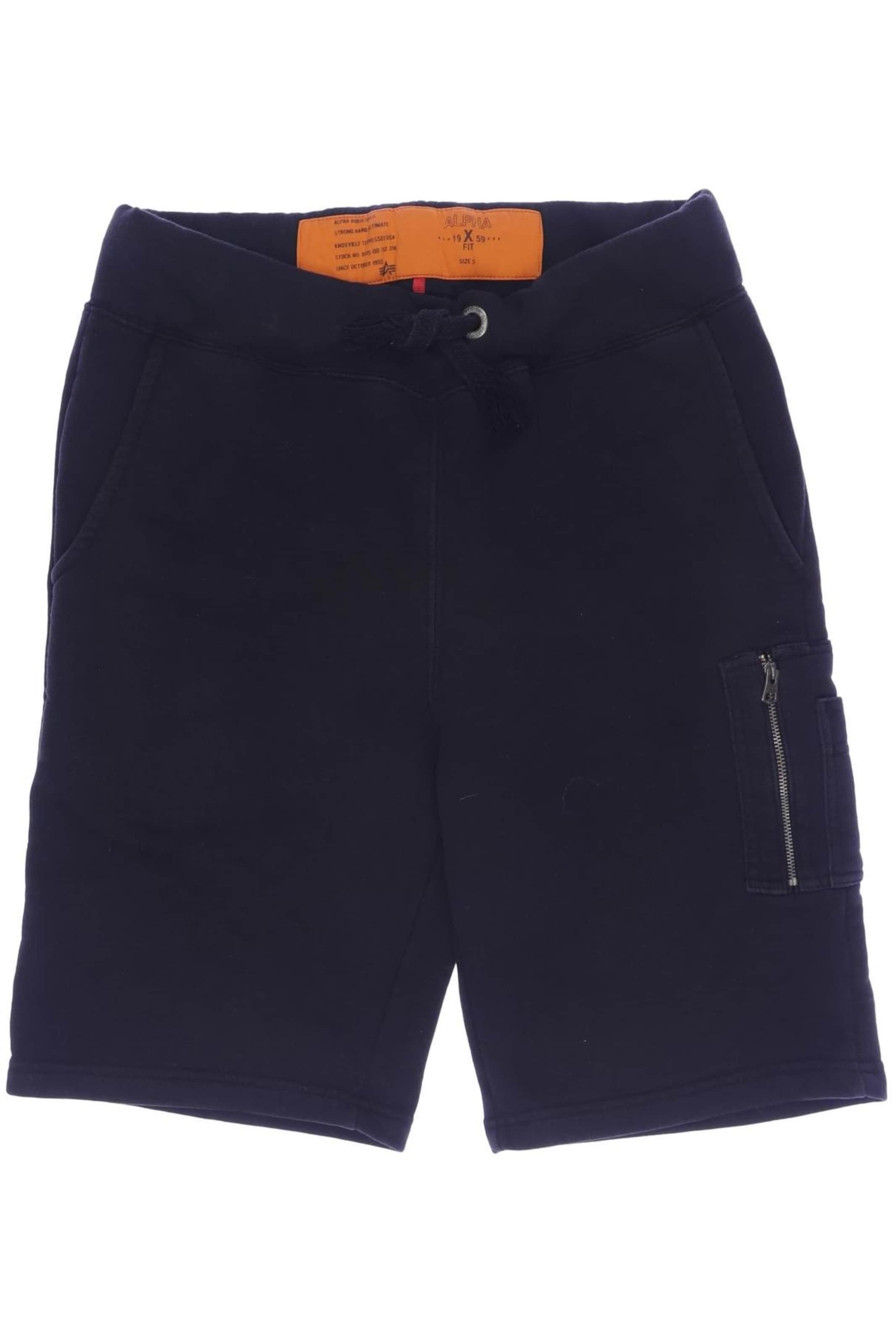ALPHA INDUSTRIES Shorts 31-32 in Schwarz: Vorderseite