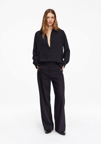 COMMA Wide Leg Hose in Blau