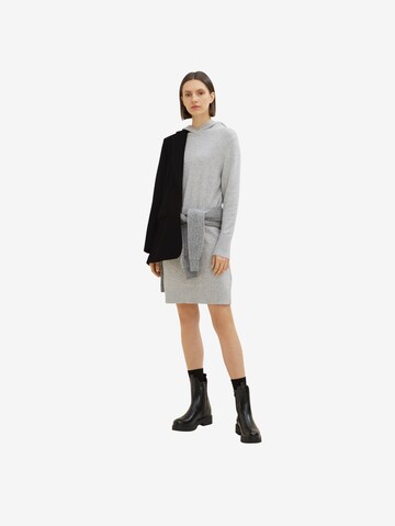 TOM TAILOR Knitted dress in Grey