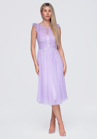 Ombre Cocktailjurk in Lila