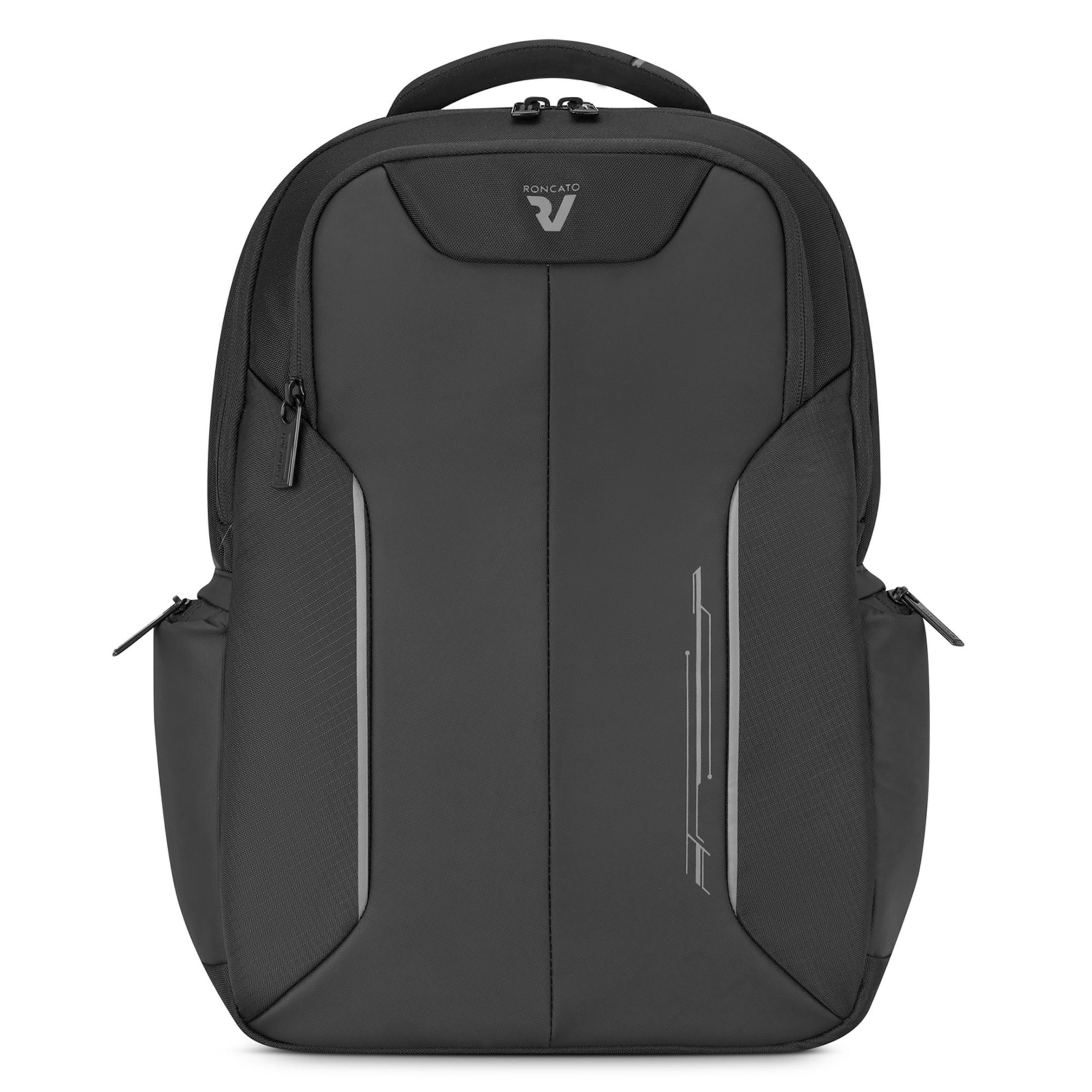 Roncato Rucksack 'Interface' in Schwarz: Vorderseite