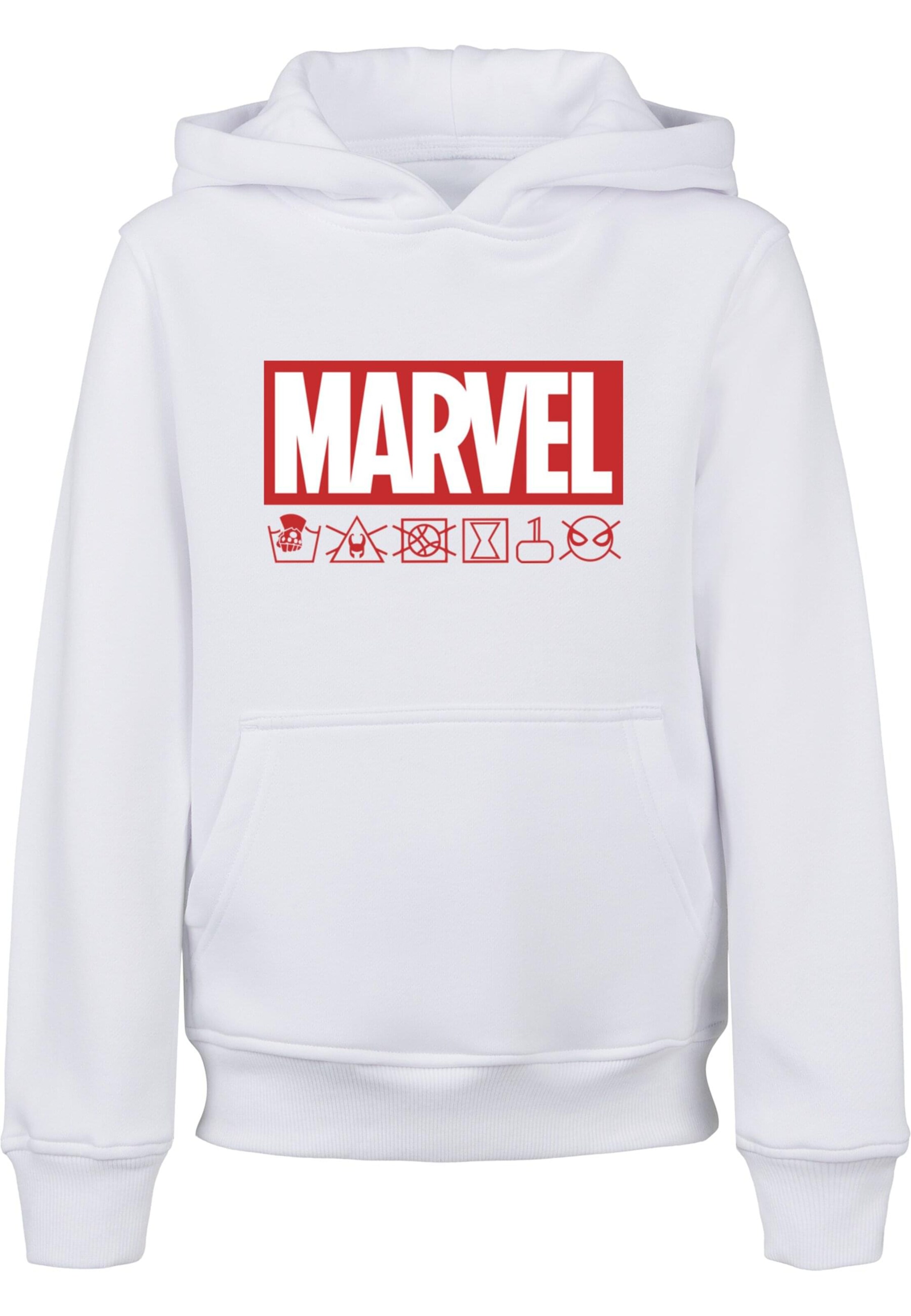 ABSOLUTE CULT Sweatshirt 'Marvel' in Wit: voorkant