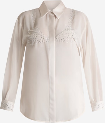 SPACE SIMONA CORSELLINI - Blusa em bege: frente