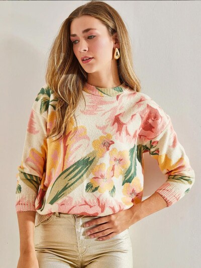 Bianco Lucci Pulover 'Pullover' v velikosti S-M  | mešane barve barva, Prikaz izdelka