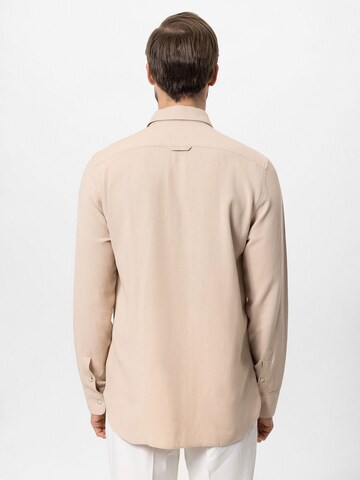 Antioch Comfort fit Button Up Shirt in Beige