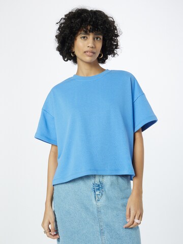Sweat-shirt 'CHILLI' PIECES en bleu : devant