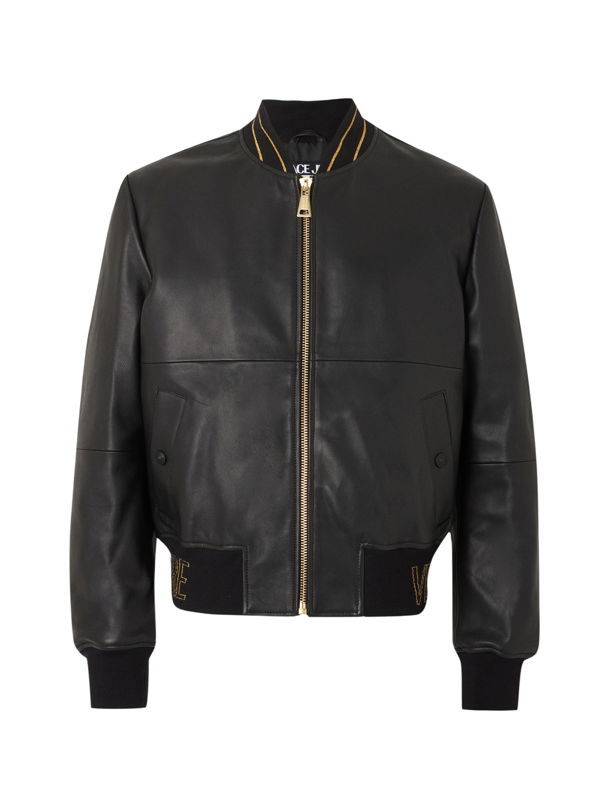 Versace Jeans Couture Демисезонная куртка в Черный: спереди