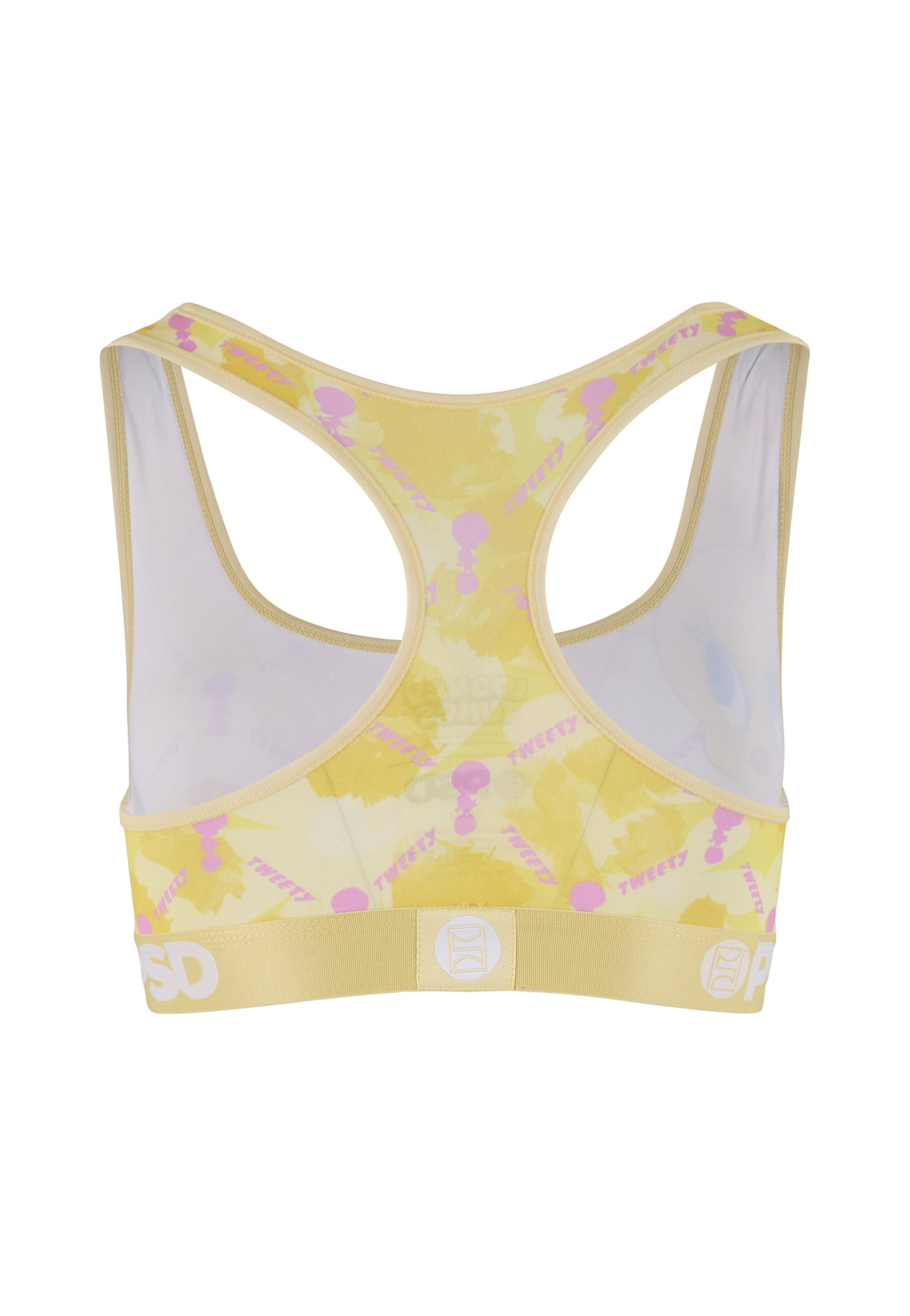 PSD Bustier Sport bh 'Tweety Lux' in Geel