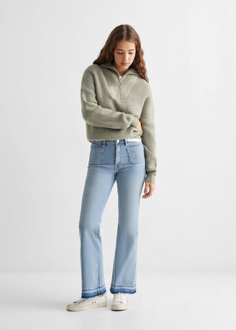 MANGO TEEN Flared Jeans 'Pocket' in Blue