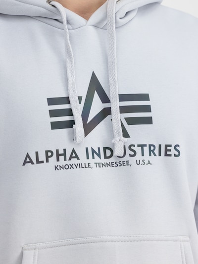 ALPHA INDUSTRIES Sweat-shirt en gris / noir, Vue avec produit