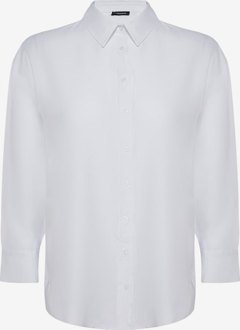 Trendyol Curve - Blusa en blanco: frente