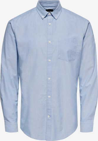 Only & Sons Overhemd in Blauw: voorkant