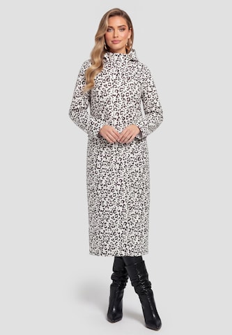 Manteau mi-saison faina en blanc : devant