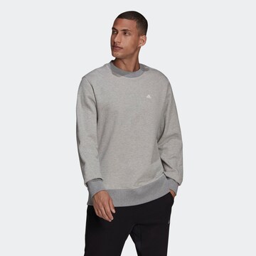 ADIDAS PERFORMANCE - Sweatshirt de desporto em cinzento: frente