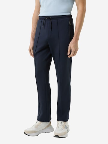 BOGNER Regular Trousers with creases 'Reed' in Blue: front
