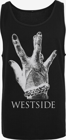 MT Men Shirt 'Westside Connection 2.0' in Zwart: voorkant