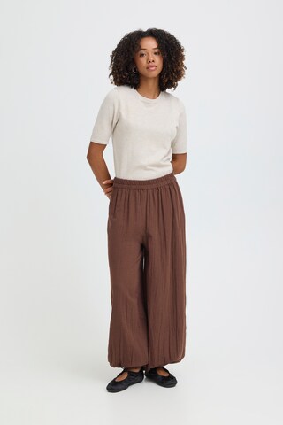 Regular Pantalon 'IHCALLIE' ICHI en marron